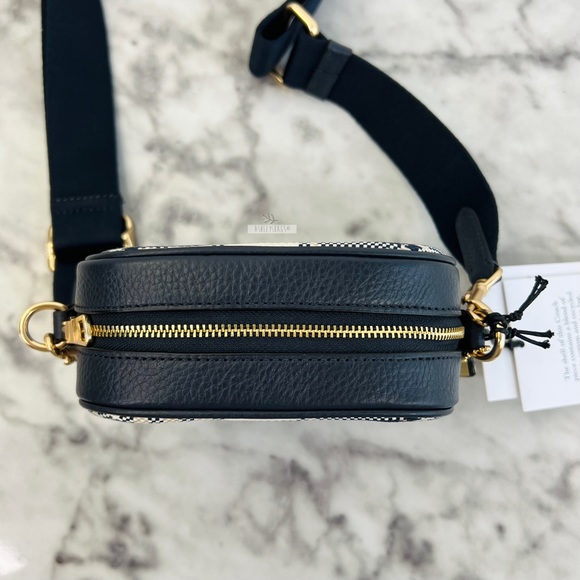 Coach Plaid Mini Dempsey Camera Bag In Signature Jacquard With Coach Patch - Picture 5 of 10